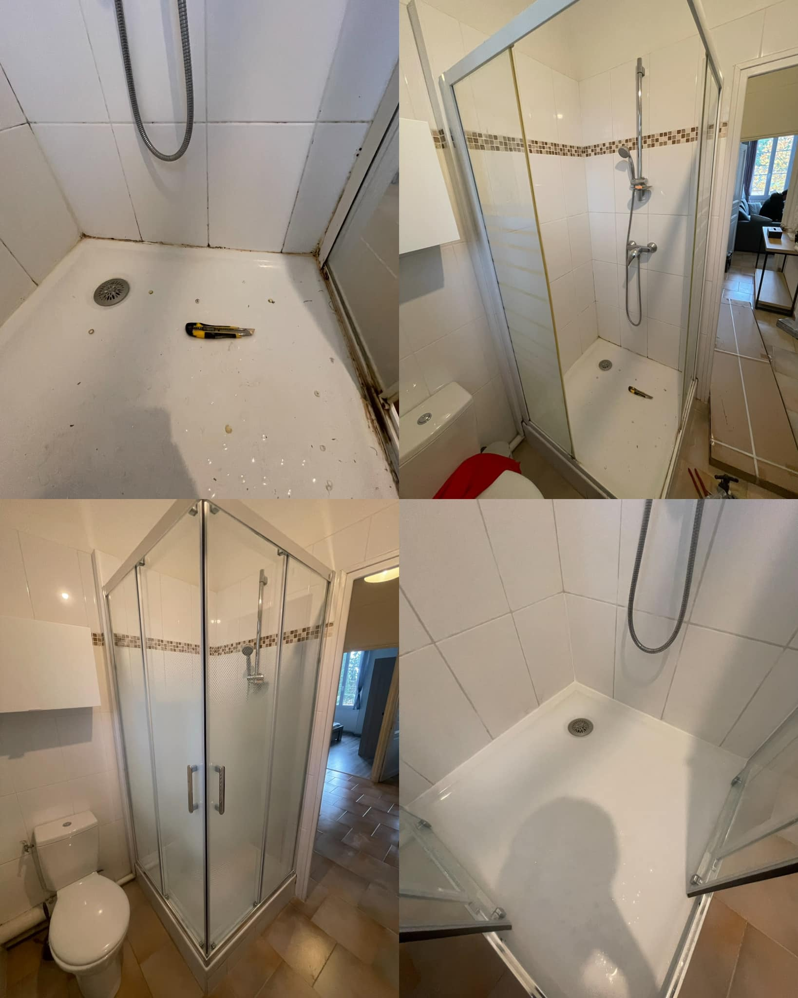 Remplacement cabine douche